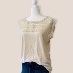 Ann Taylor LOFT Boho Embroidered Top